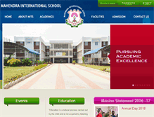 Tablet Screenshot of mahendrainternationalschool.com